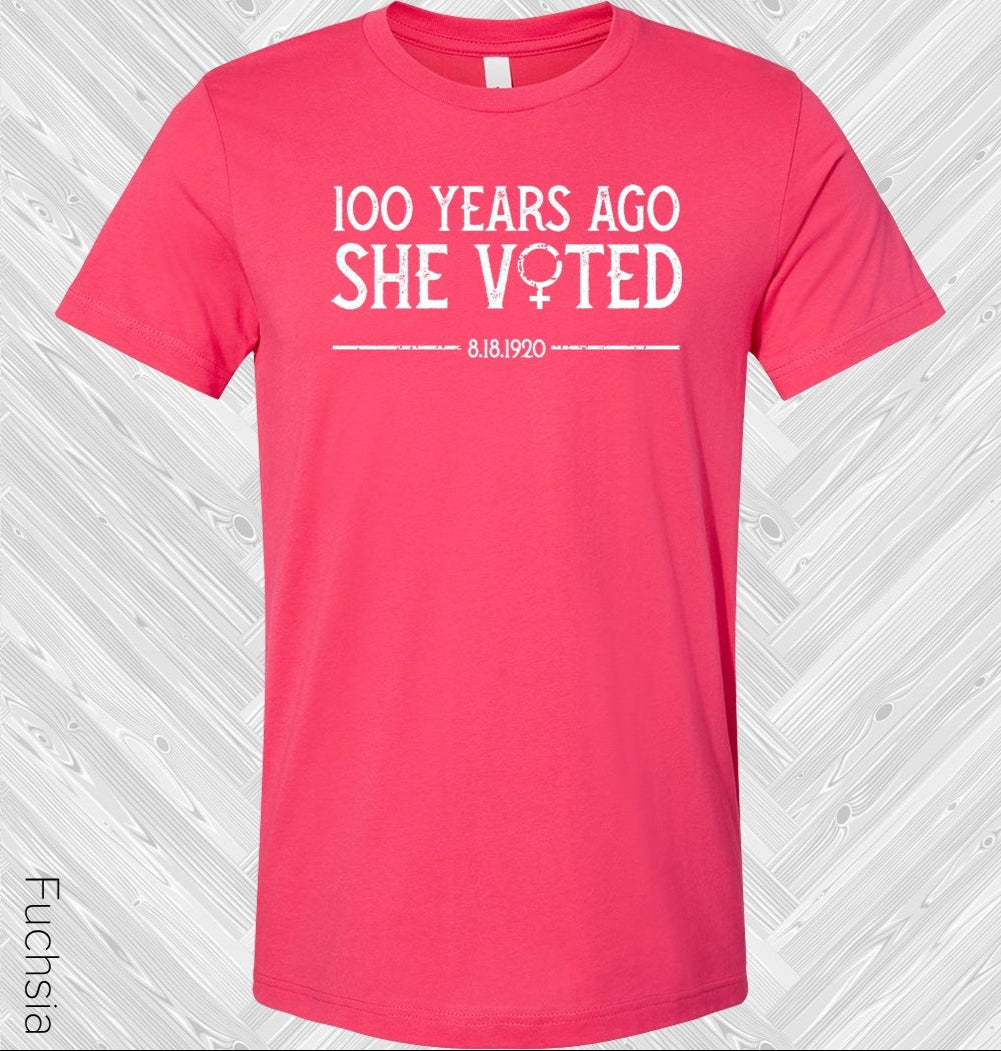 100 Years Ago She Voted Graphic Tee