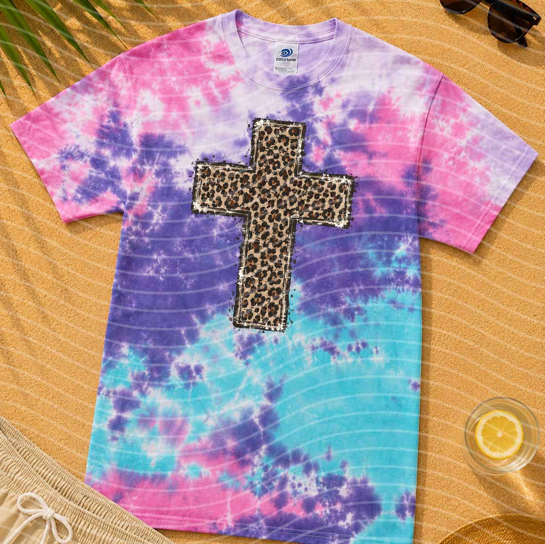 Leopard Cross Graphic Tee