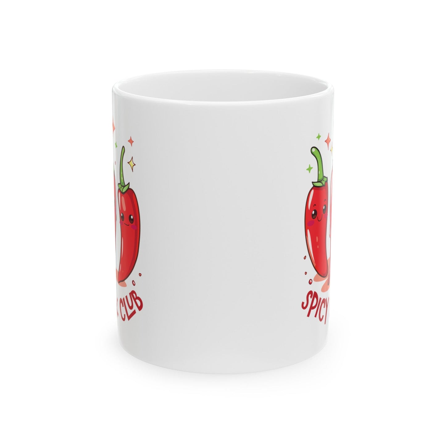 Spicy Book Club Peppers Ceramic Mug, (11oz, 15oz)