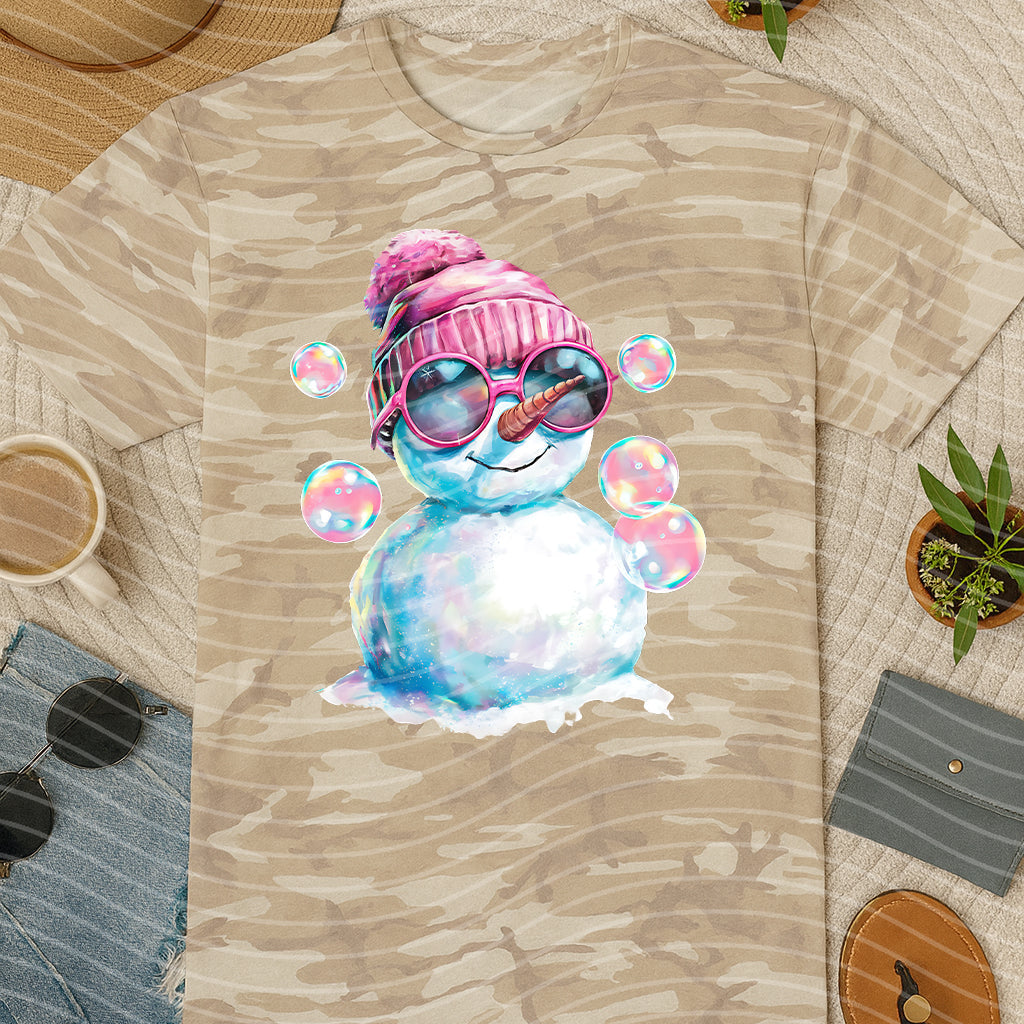 Bubble Snowman Graphic Tee