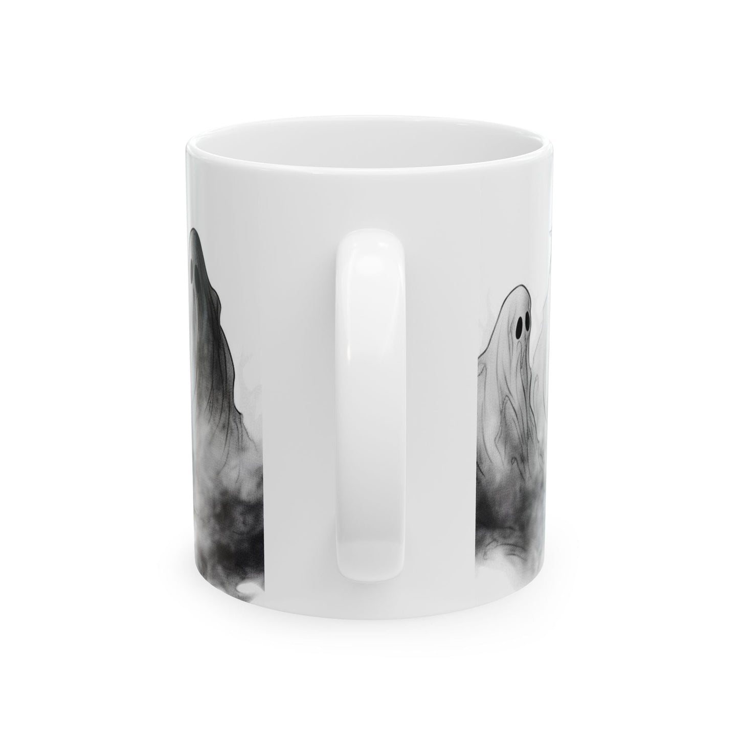 Ghostly Ceramic Mug, (11oz, 15oz)