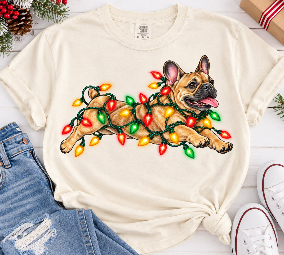 Lighted Bulldog Graphic Tee