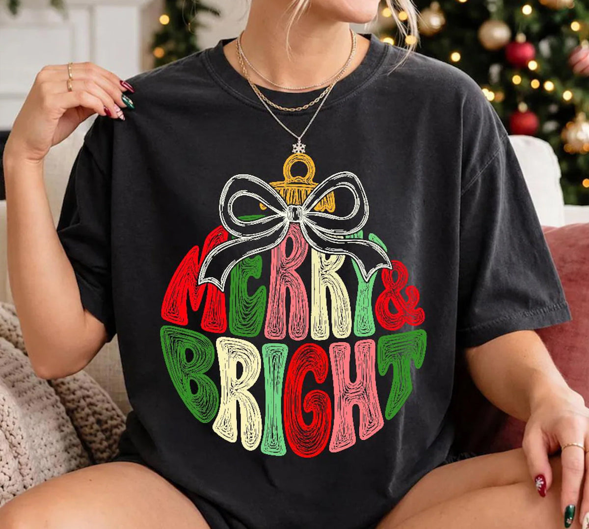 Merry & Bright Graphic Tee