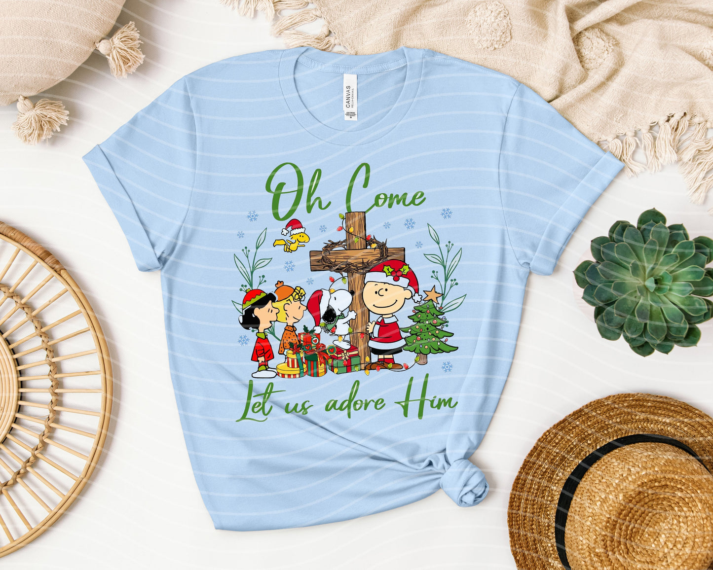 Oh Come Let Us Adore Him Graphic Tee