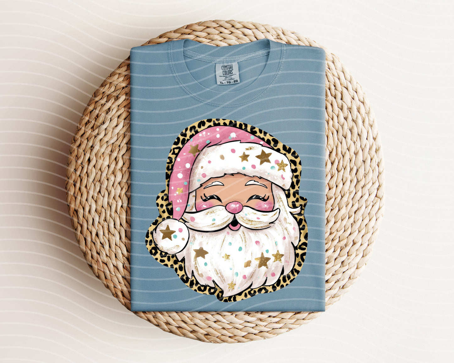 Leopard Santa Graphic Tee
