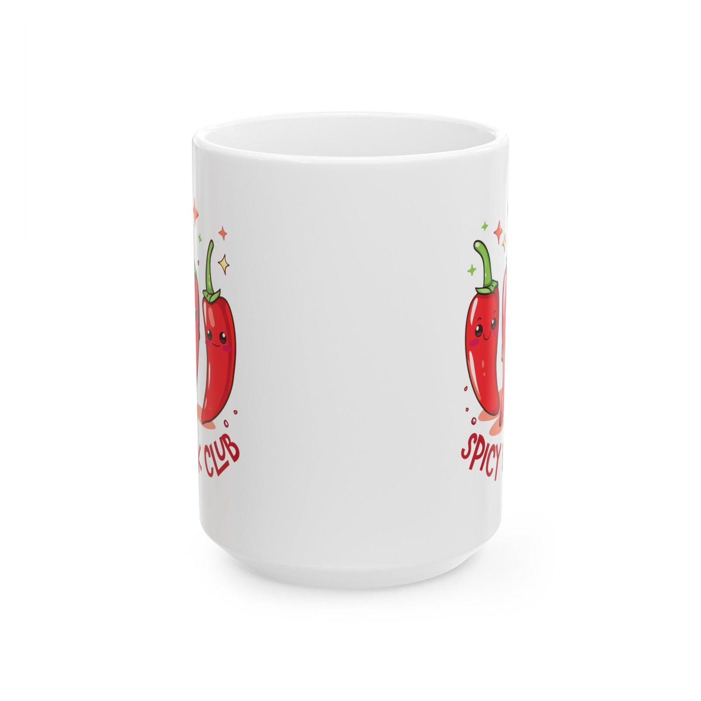 Spicy Book Club Peppers Ceramic Mug, (11oz, 15oz)