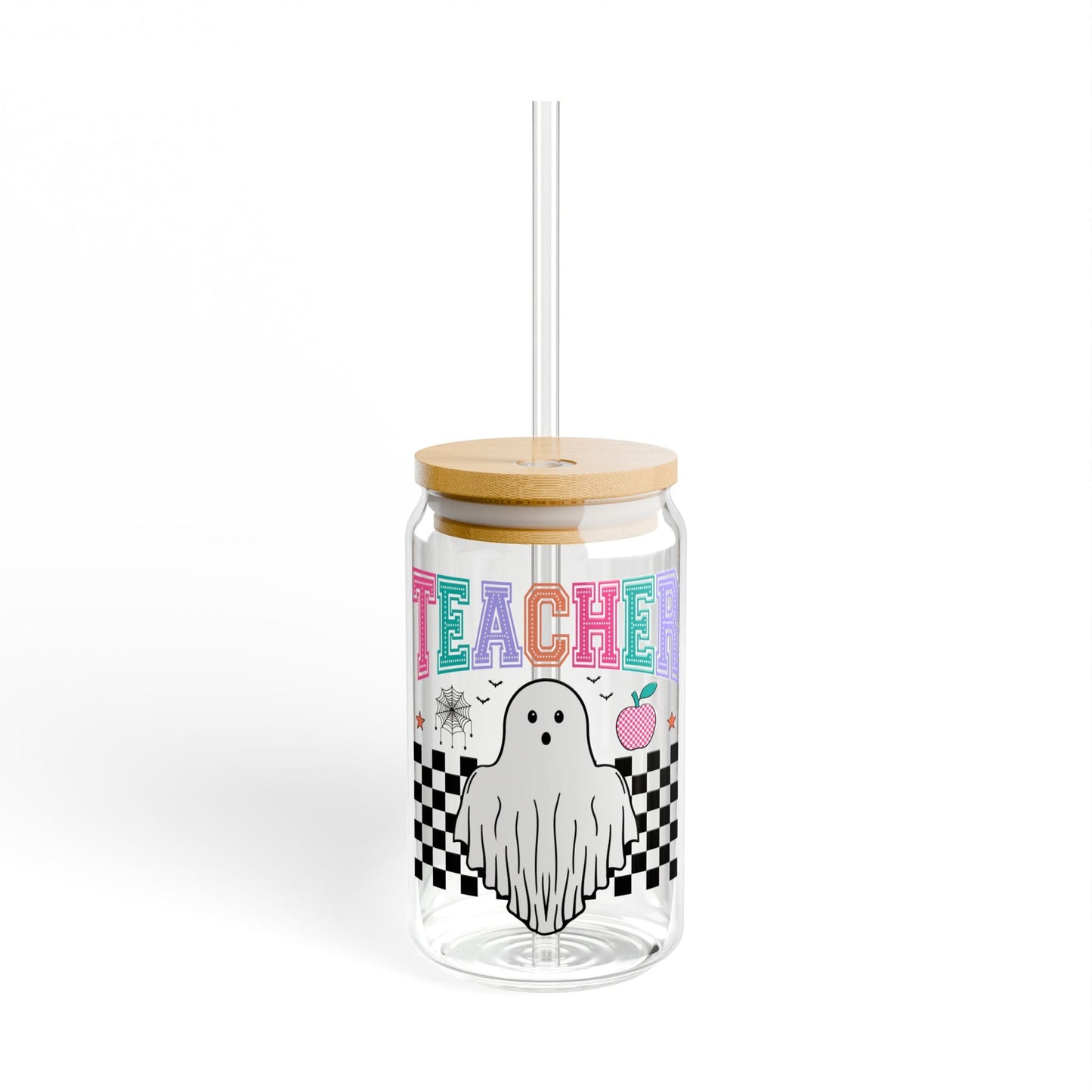 Teacher Ghost Sipper Glass, 16oz