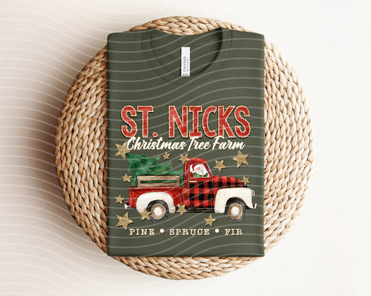 St Nick's Christmas Tree Farm Graphic Tee