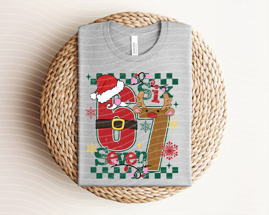 67 Reindeer Santa Graphic Tee