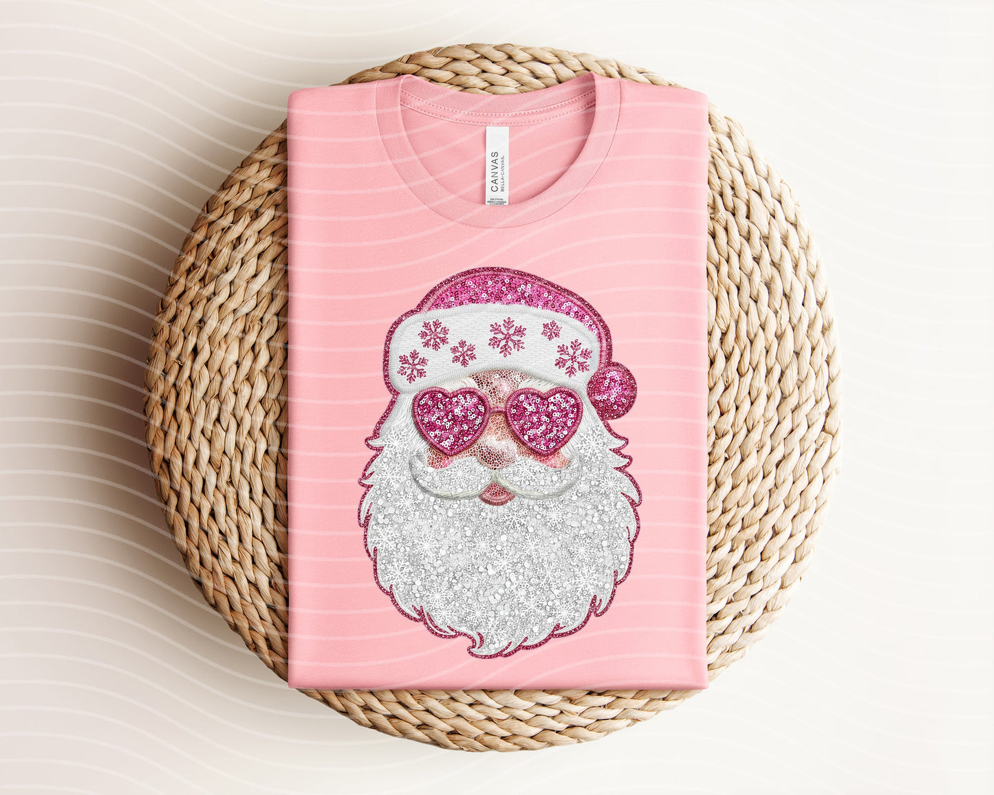 Glitter Santa Graphic Tee