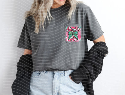 Painted Candy Cane Graphic Tee