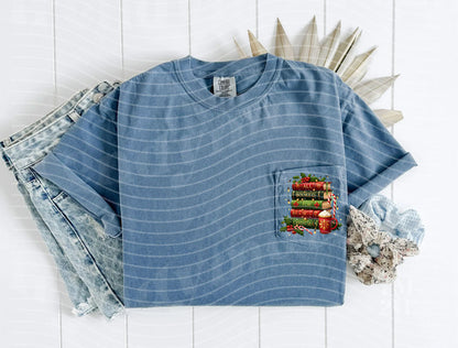 All Booked for Christmas Graphic Tee