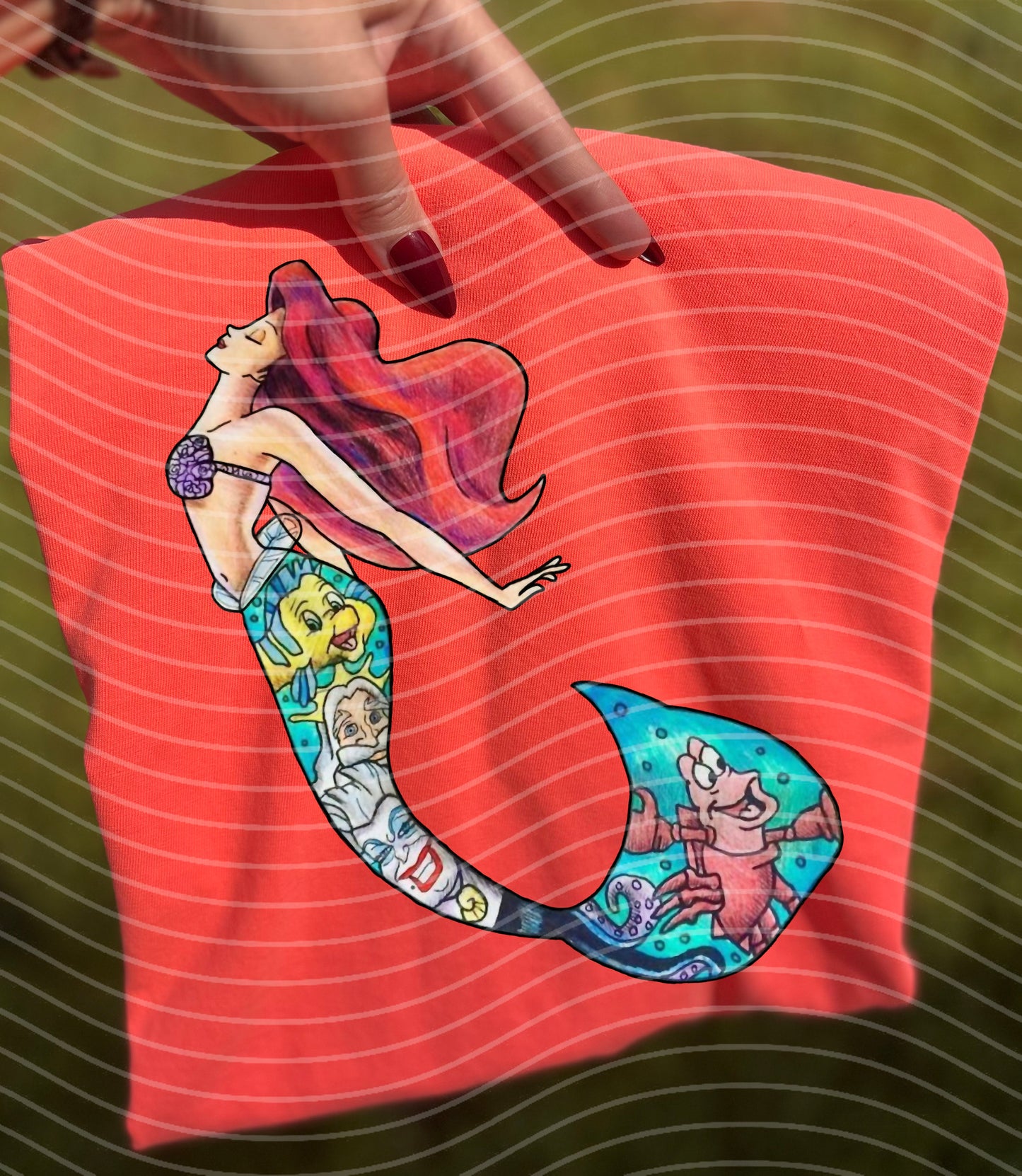 Ariel Collage Graphic Tee