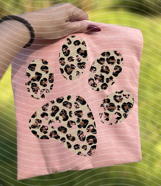 Leopard Paw Graphic Tee