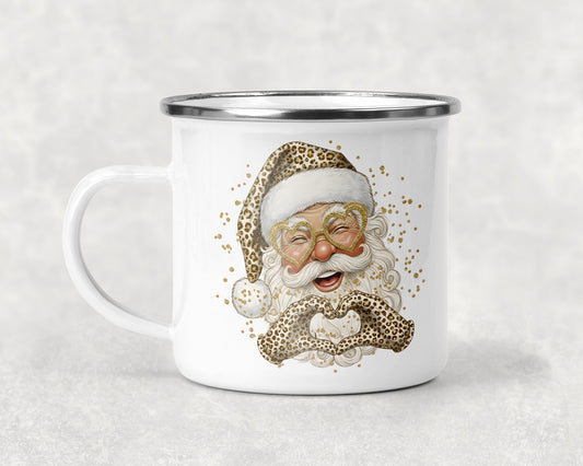 Leopard Santa Mug