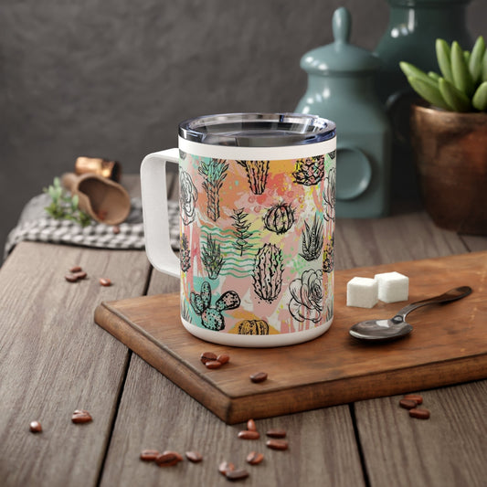 Cacti Insulated Coffee Mug, 10oz