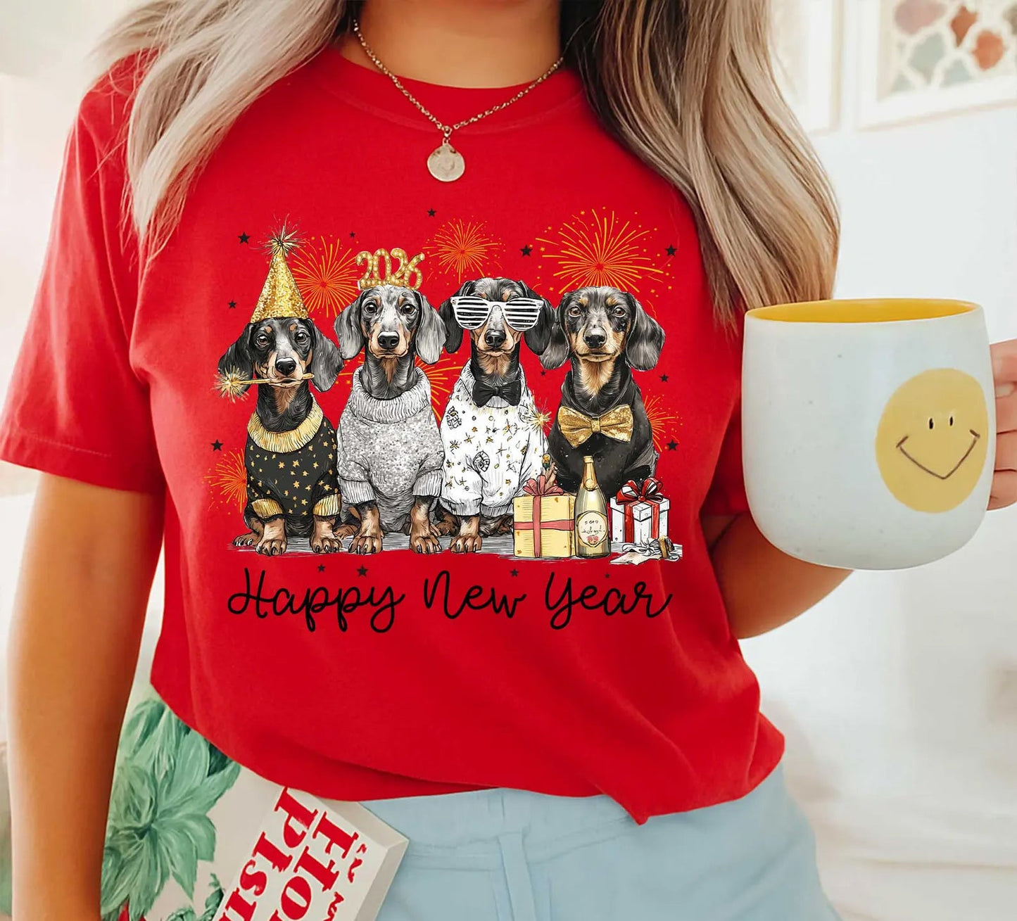 New Year Dogs Graphic Tee