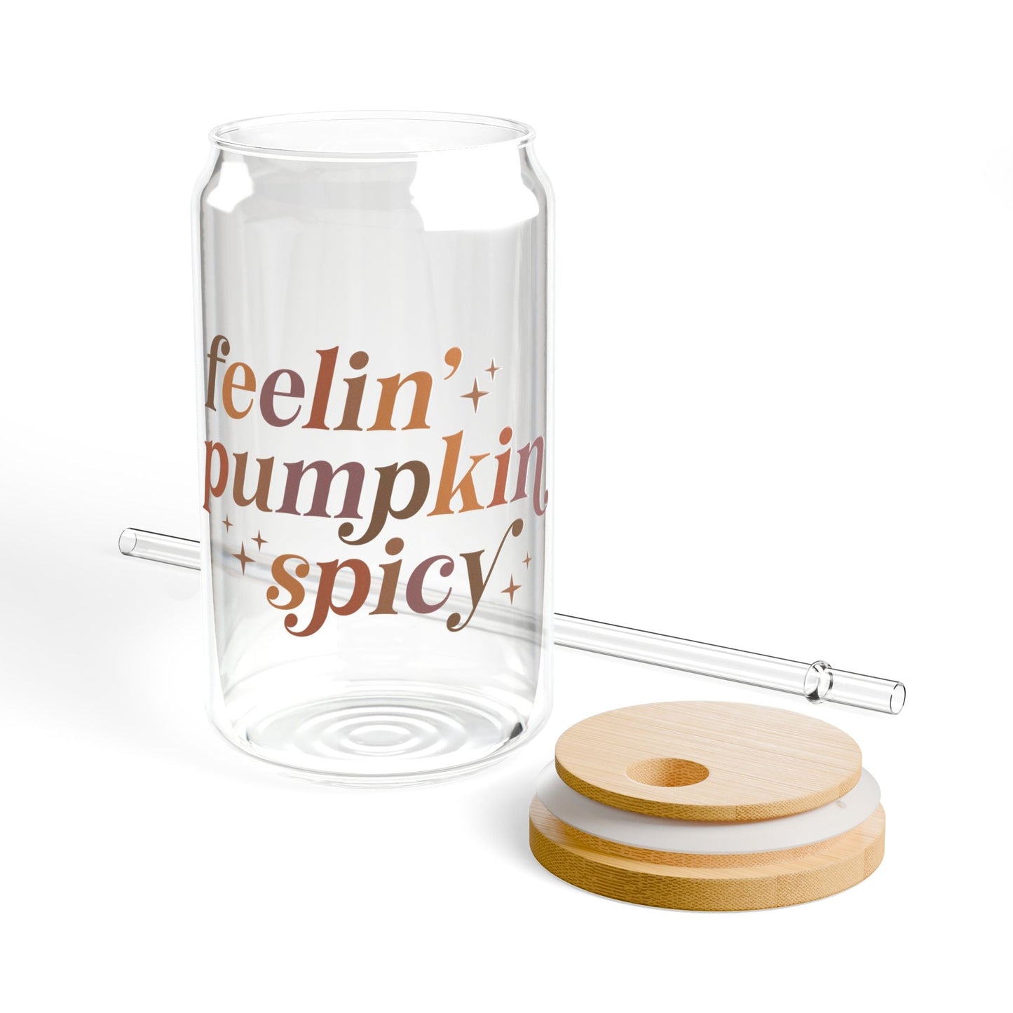 Feelin Pumpkin Spicy Sipper Glass, 16oz