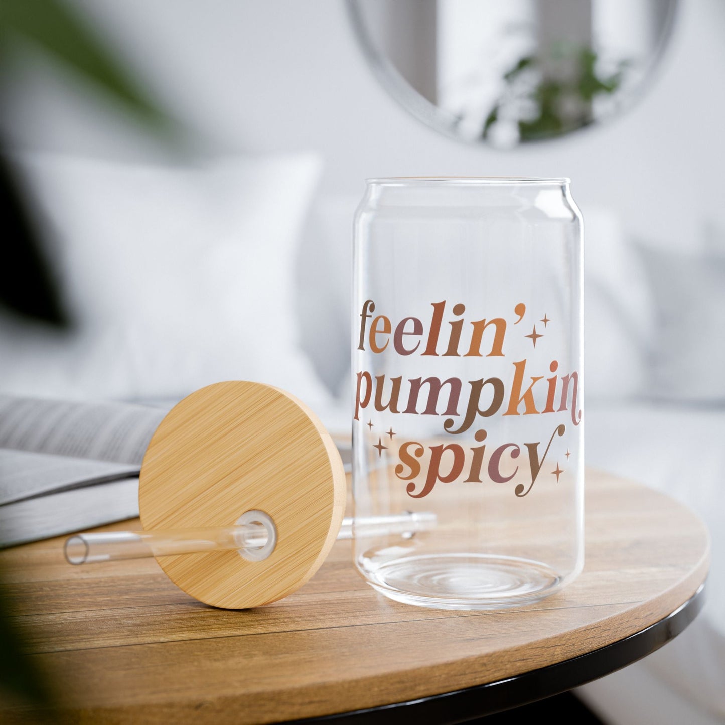 Feelin Pumpkin Spicy Sipper Glass, 16oz