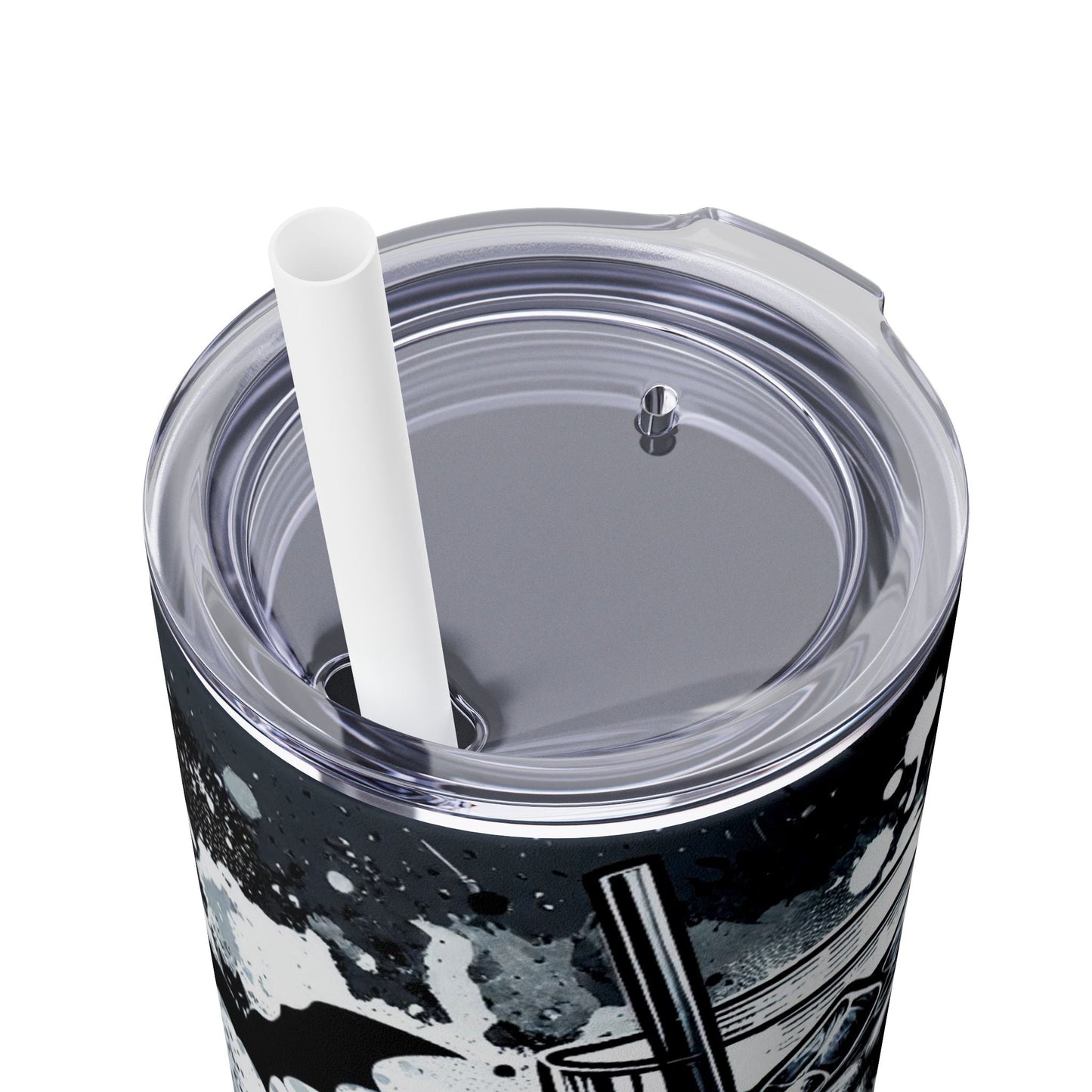 Cold Ice Skellie Skinny Tumbler with Straw, 20oz