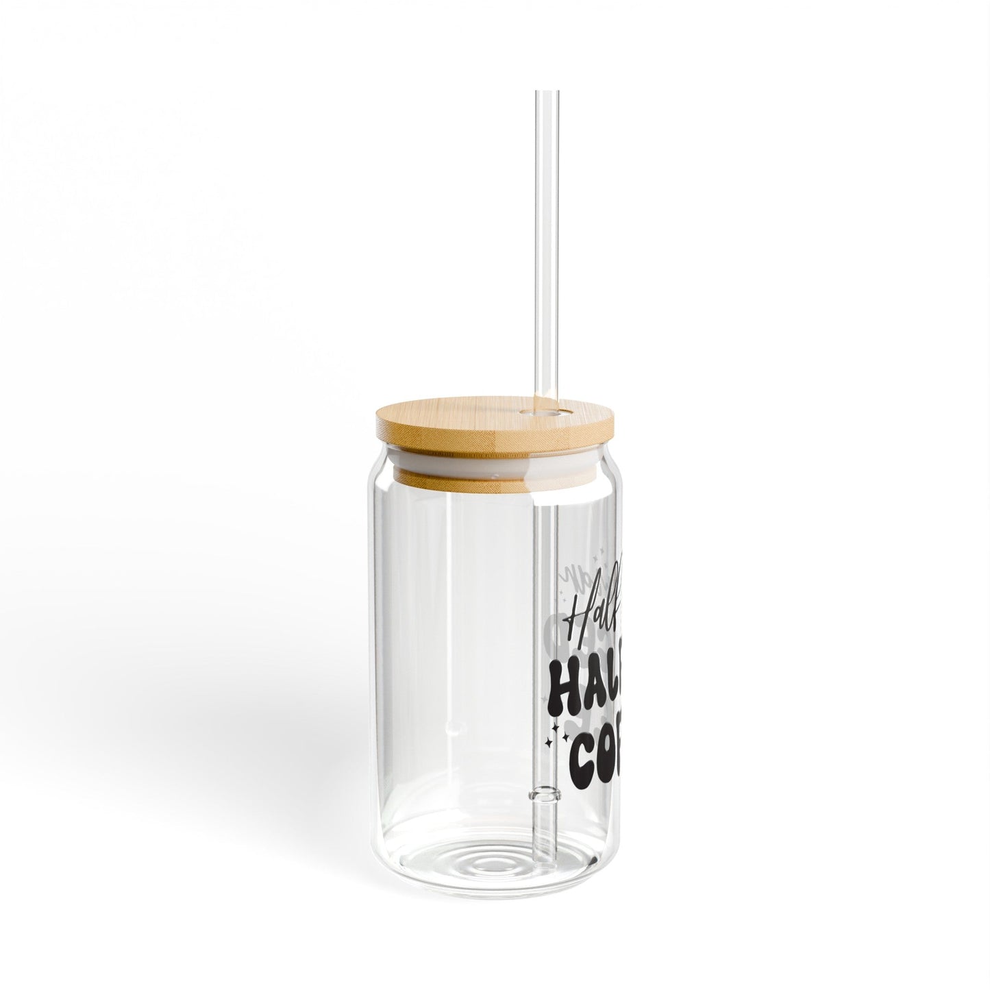 Half Human Half Iced Coffee Sipper Glass, 16oz