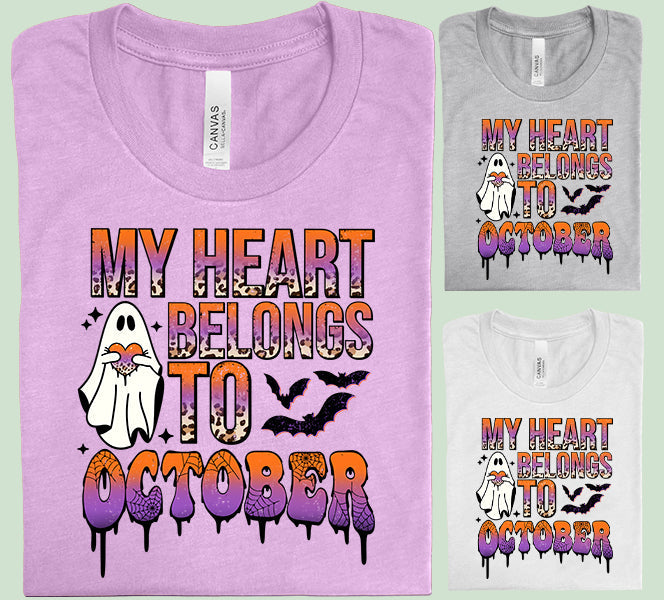 My Heart Belongs to October Graphic Tee