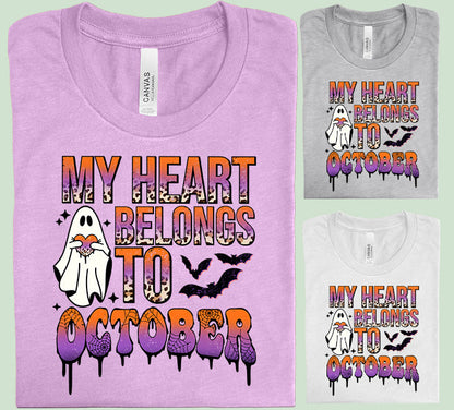 My Heart Belongs to October Graphic Tee