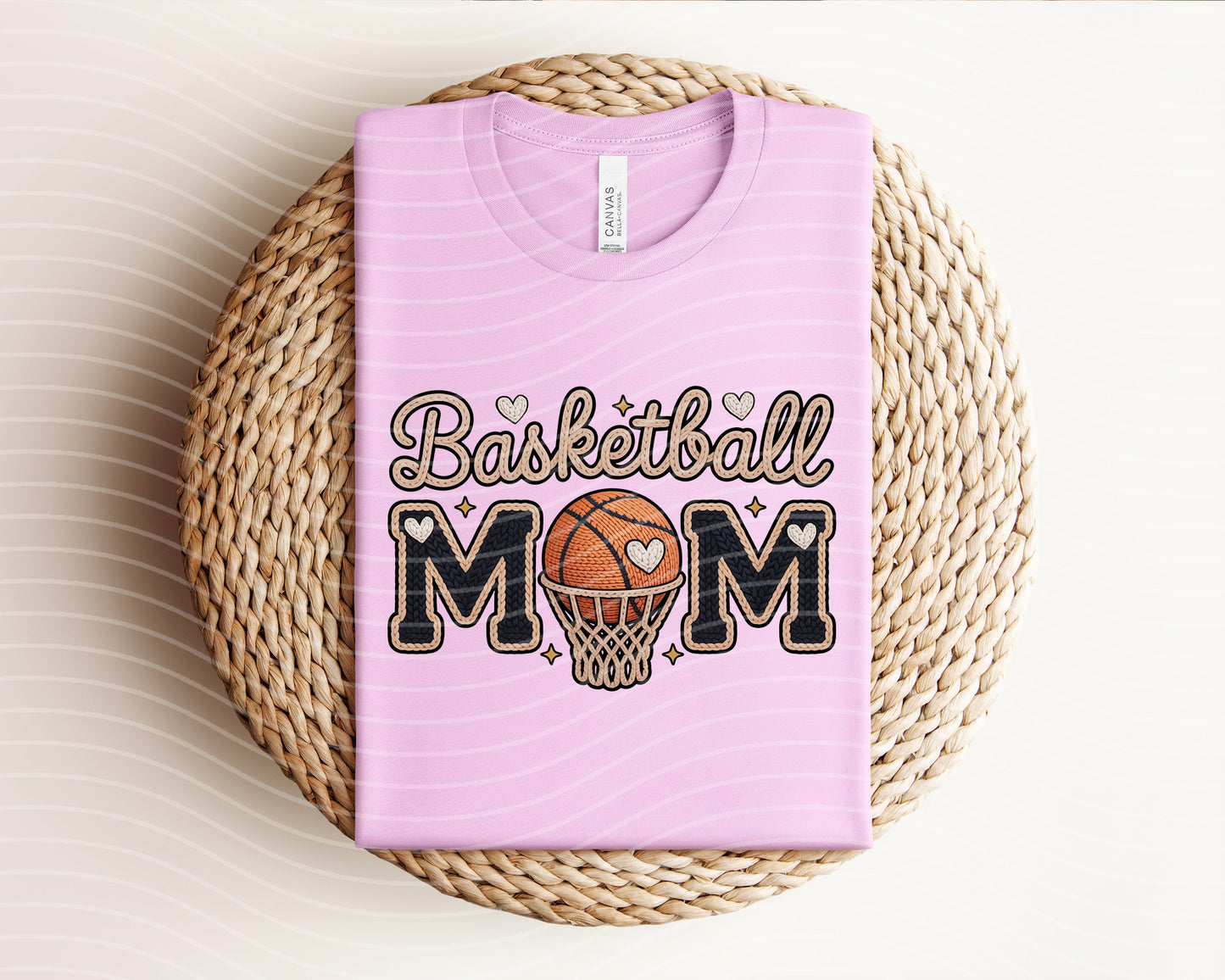 Basketball Mom Yarn Graphic Tee