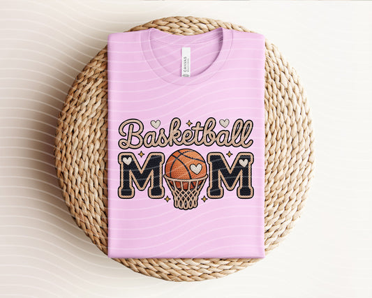 Basketball Mom Yarn Graphic Tee