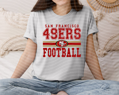 49ers Football Distressed Graphic Tee