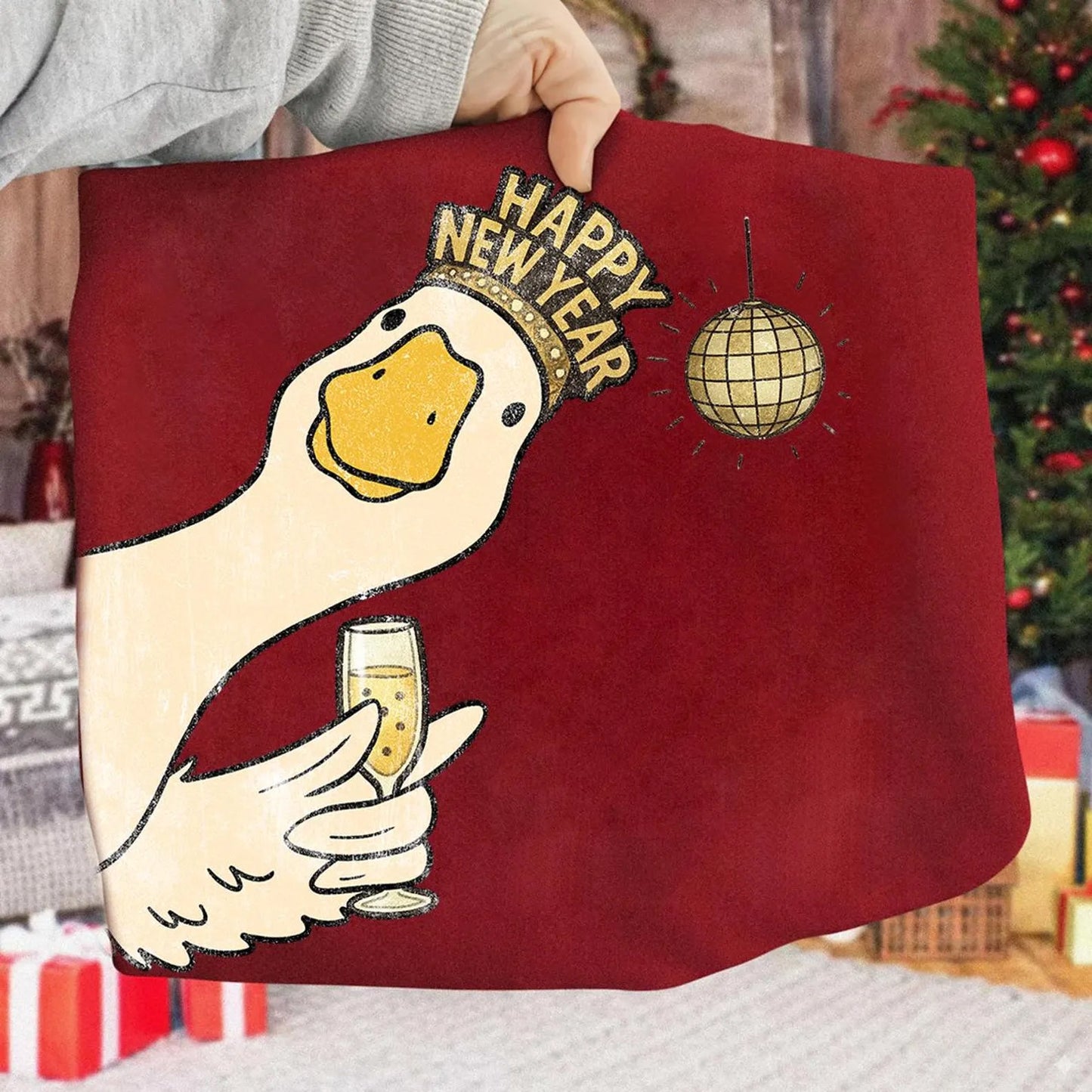 Happy New Year Goose Graphic Tee