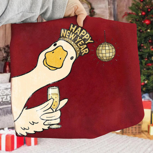 Happy New Year Goose Graphic Tee