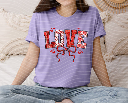 Love Pattern Graphic Tee