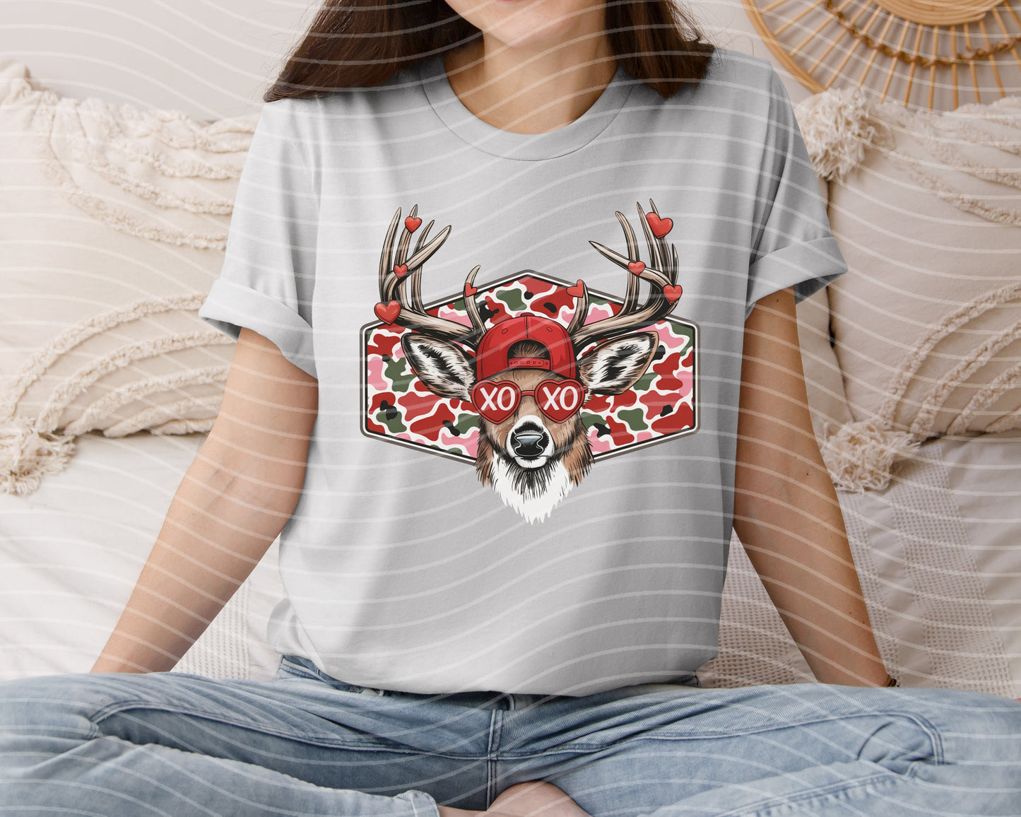 XOXO Deer Graphic Tee