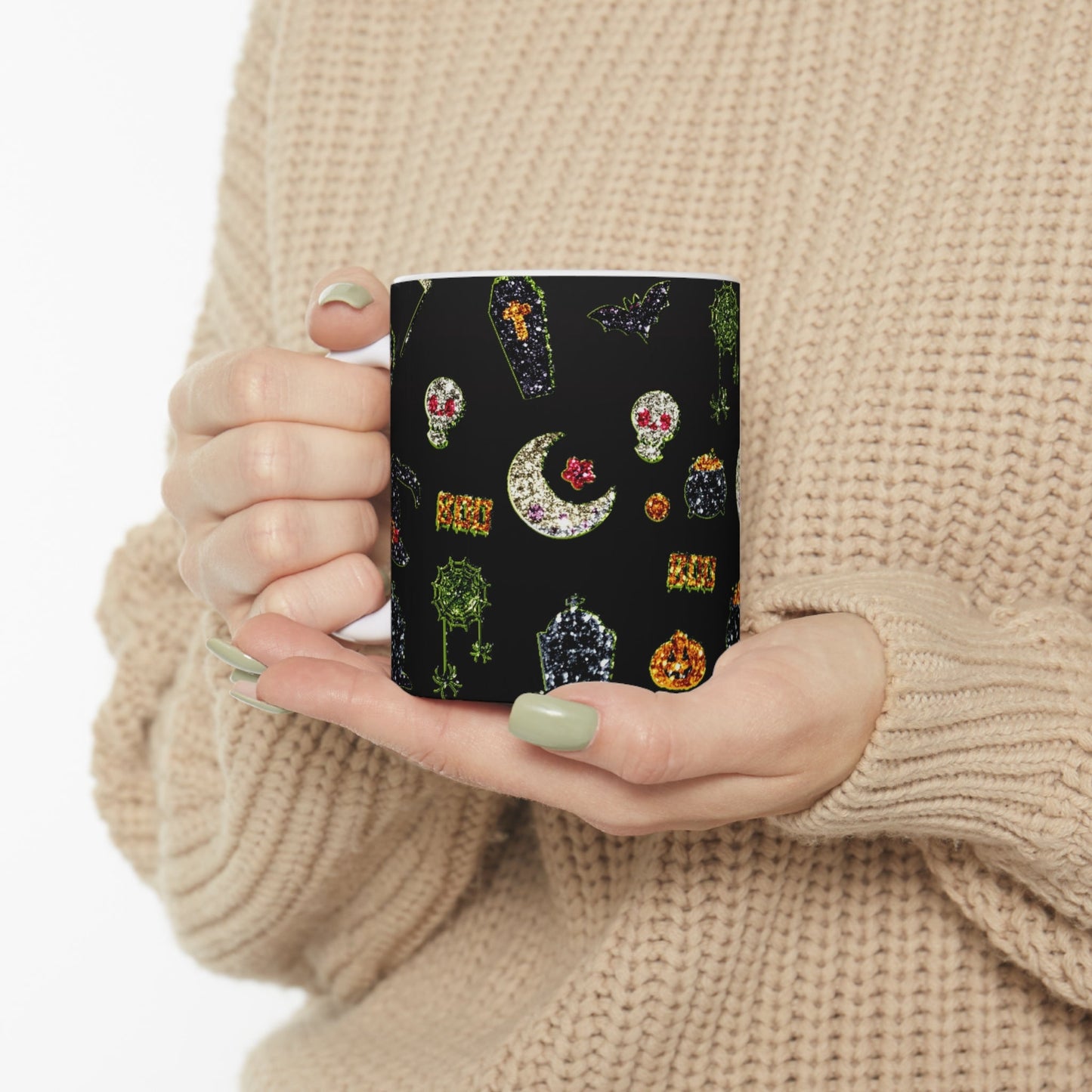 Glitter Halloween Mug 11oz