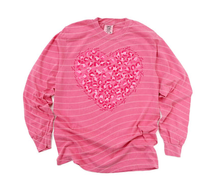 Love Leopard Heart Graphic Tee