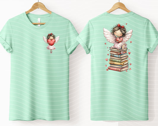 Reading Angel Graphic Tee