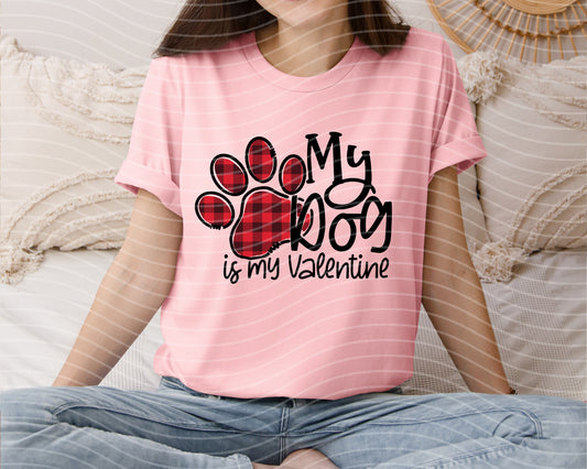 My Dog is My Valentine Graphic Tee