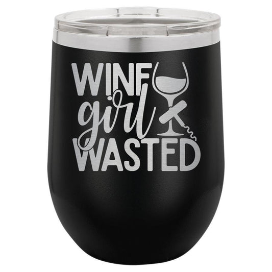 Wine Girl Wasted 12 oz Polar Camel Wine Tumbler
