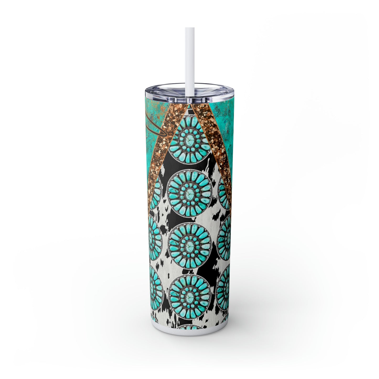 Keep The West Wild Skinny Tumbler with Straw, 20oz