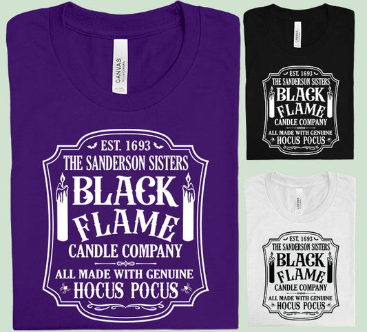 Black Flame Candle Company Graphic Tee