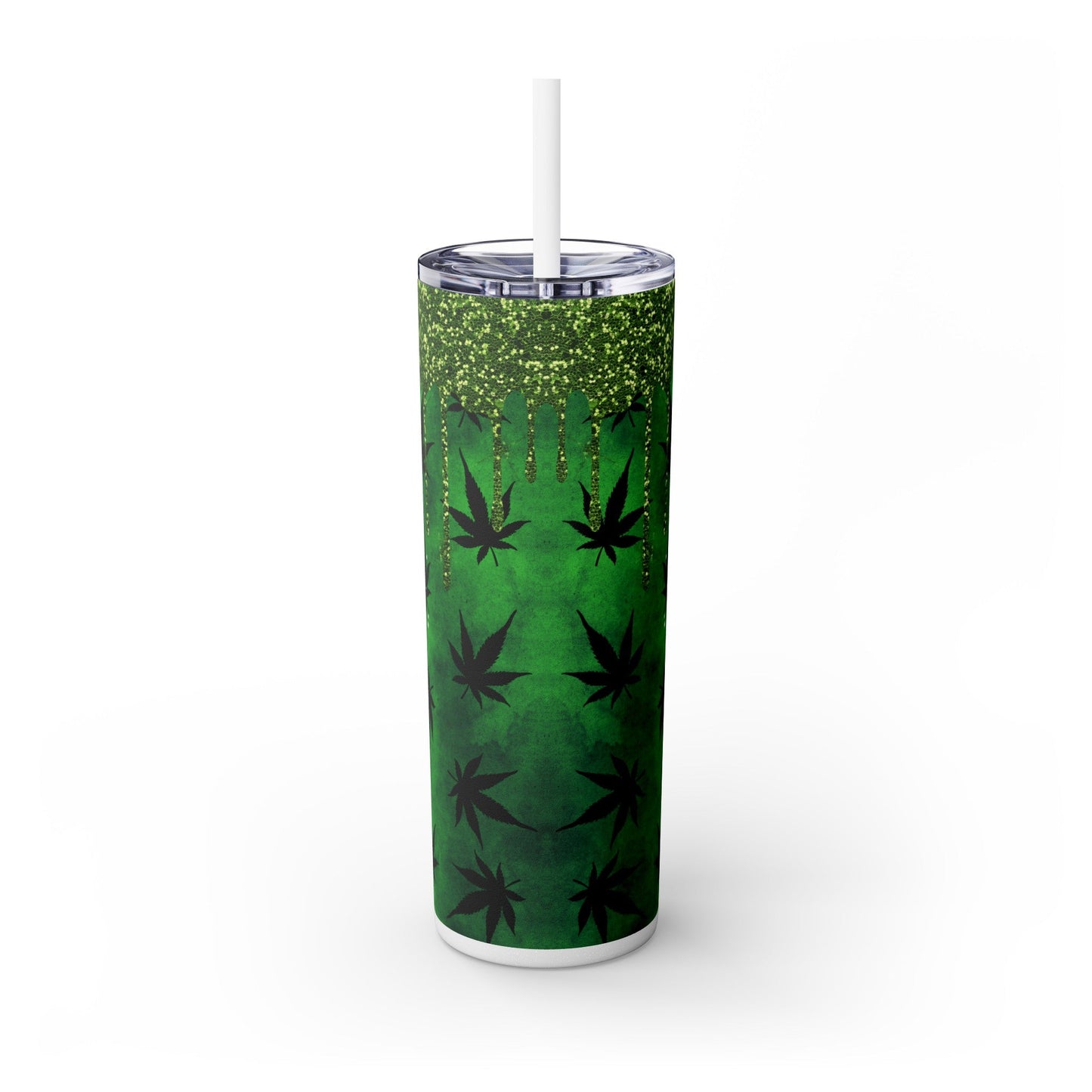 A Little High Maintenance Skinny Tumbler with Straw, 20oz