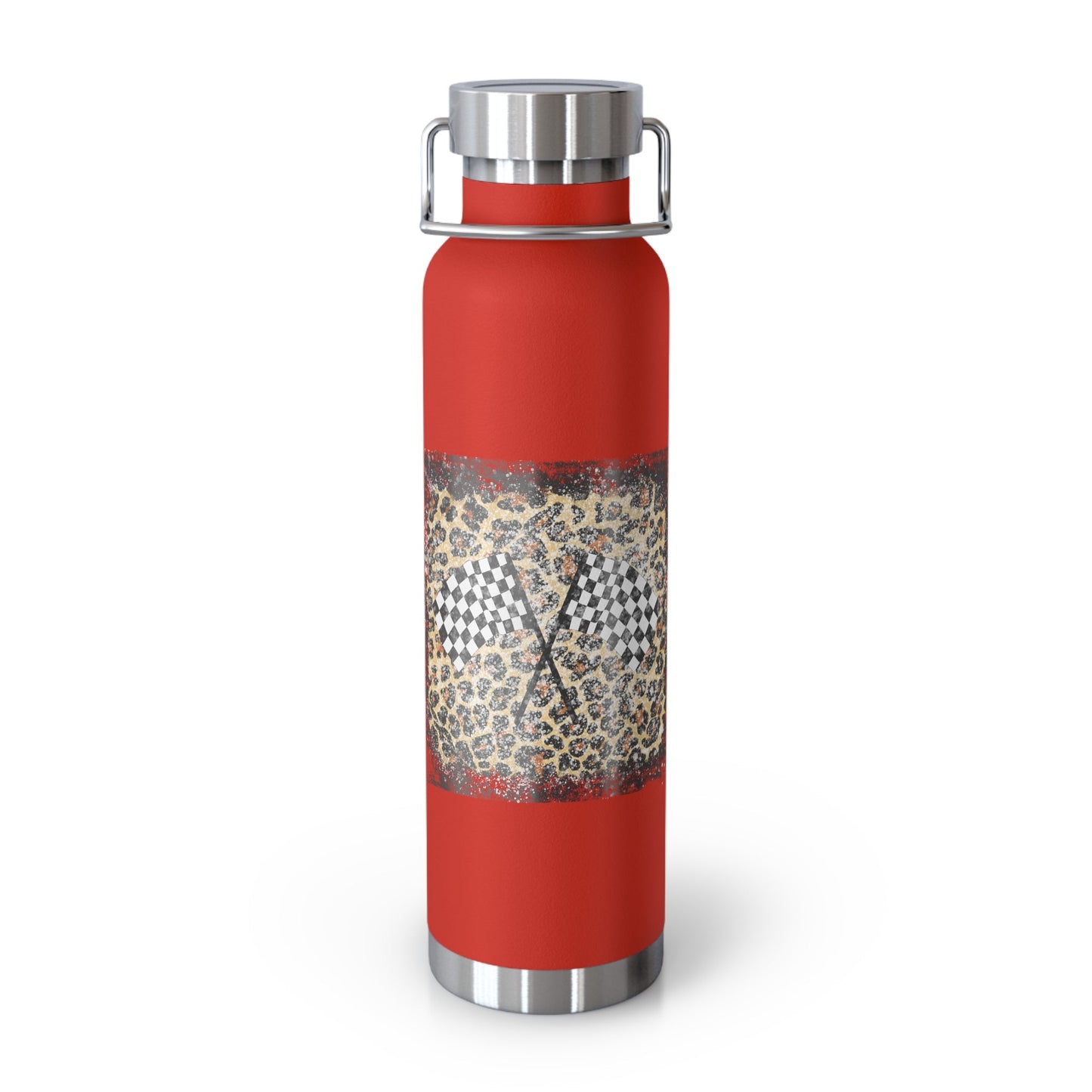 Checkered Flag Copper Vacuum Insulated Bottle, 22oz