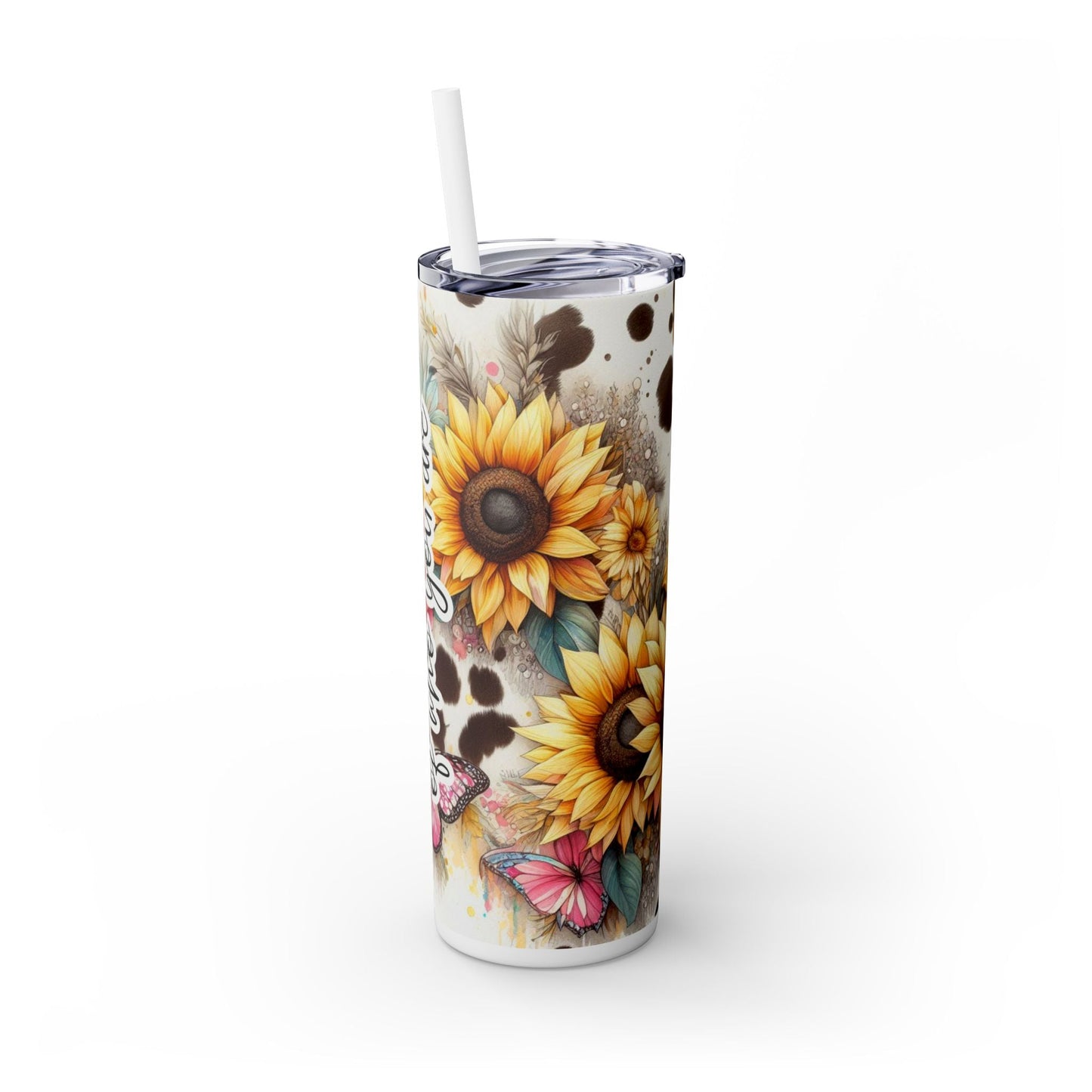 Be Proud Skinny Tumbler with Straw, 20oz