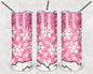 Pink Snowflake 20 oz Skinny Tumbler