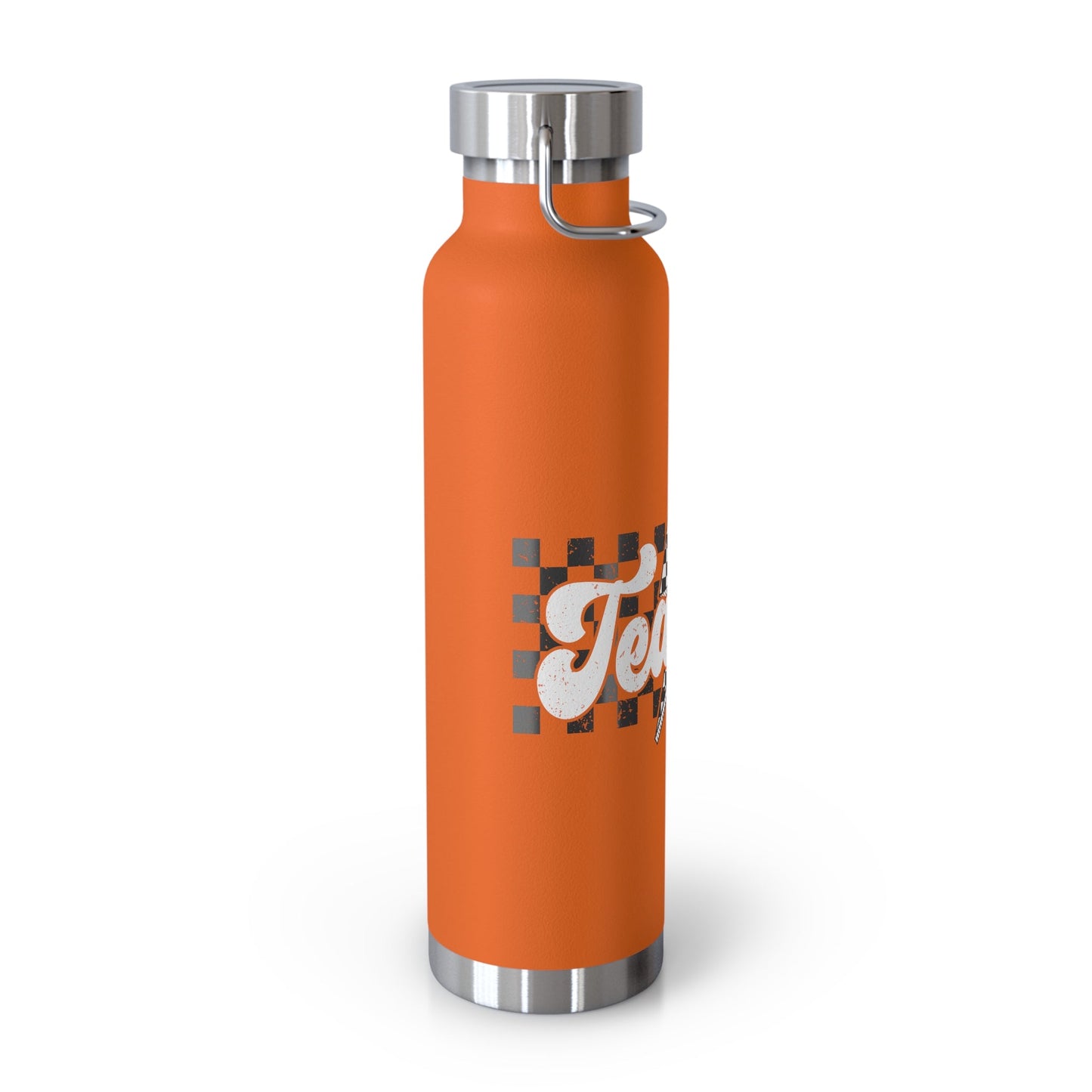 Checkered Teacher Copper Vacuum Insulated Bottle, 22oz