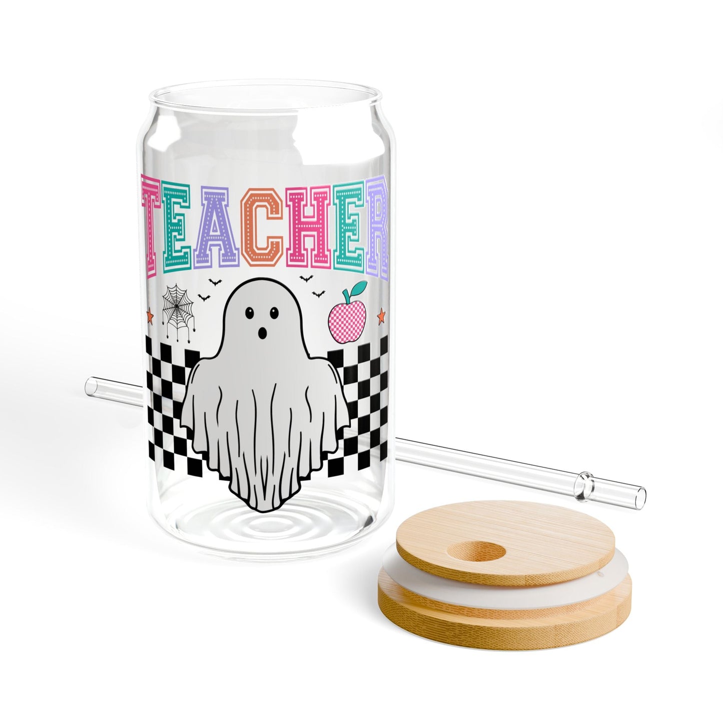 Teacher Ghost Sipper Glass, 16oz