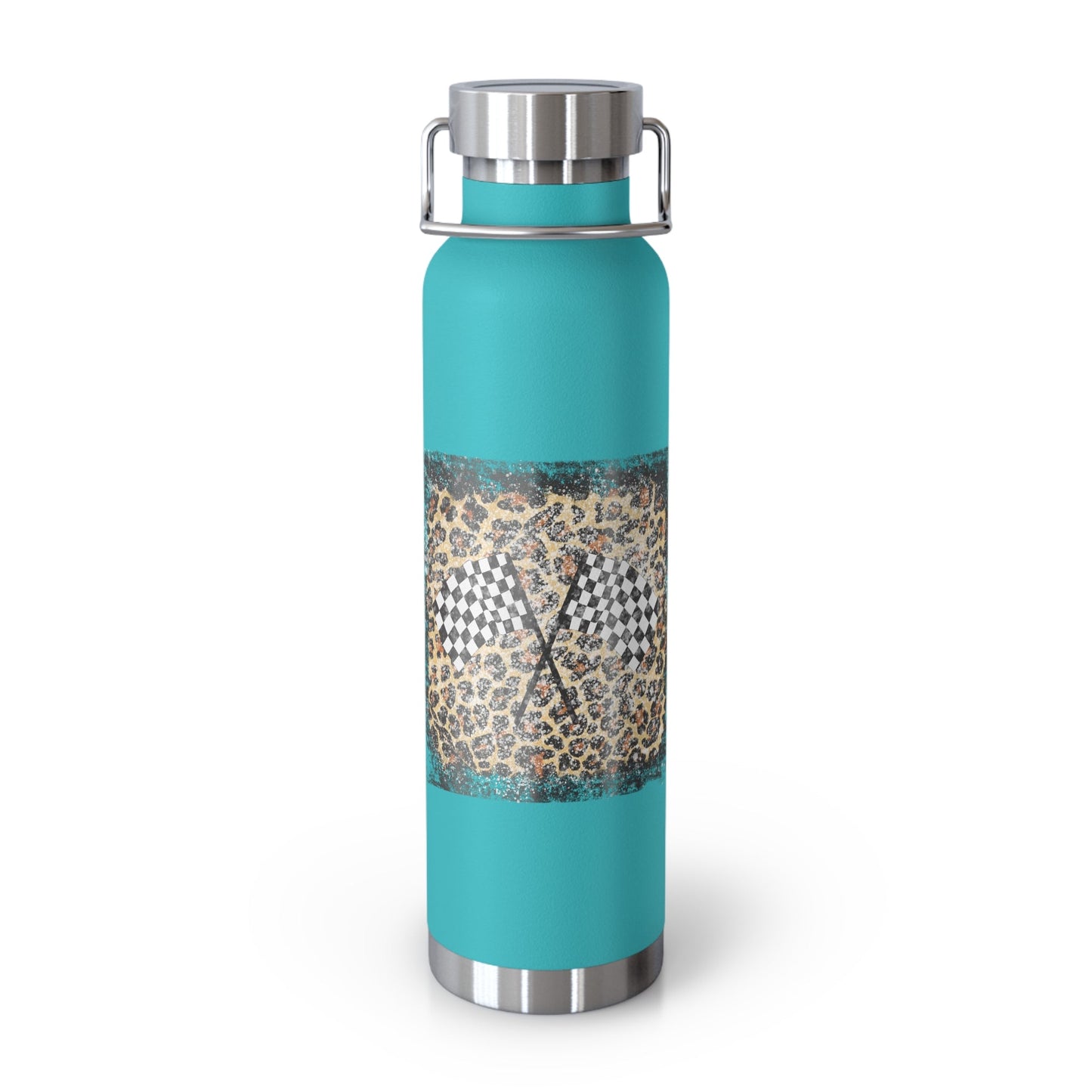 Checkered Flag Copper Vacuum Insulated Bottle, 22oz