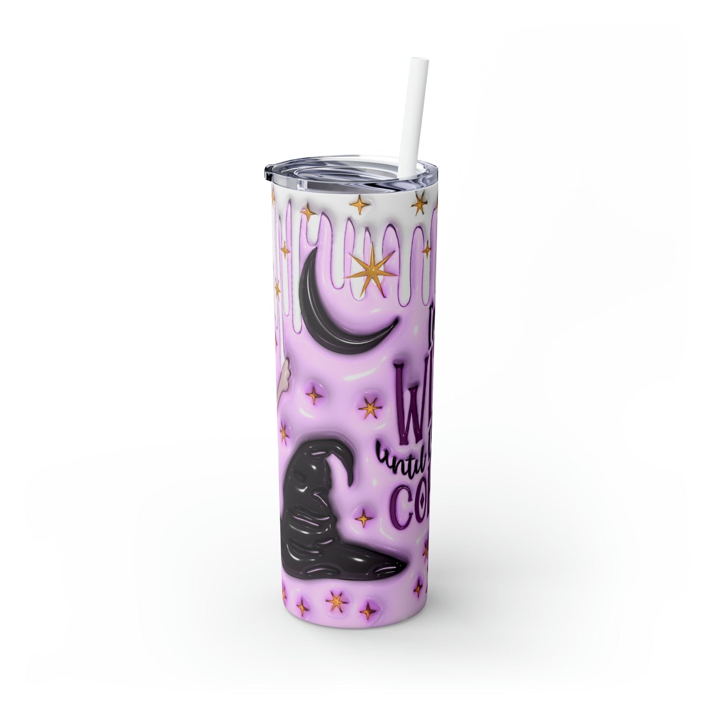 Inflated I’m A Witch Skinny Tumbler with Straw, 20oz