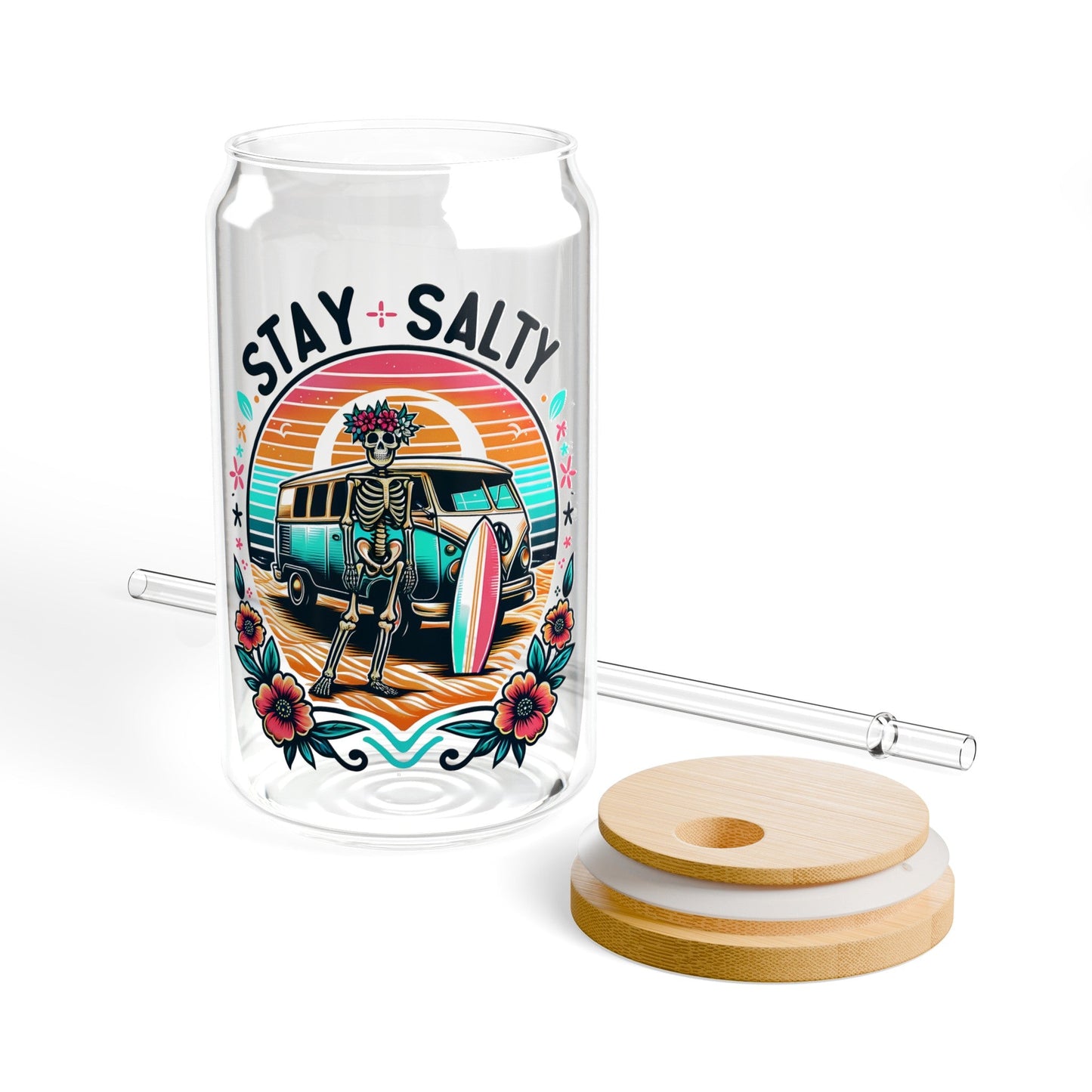 Stay Salty Sipper Glass, 16oz